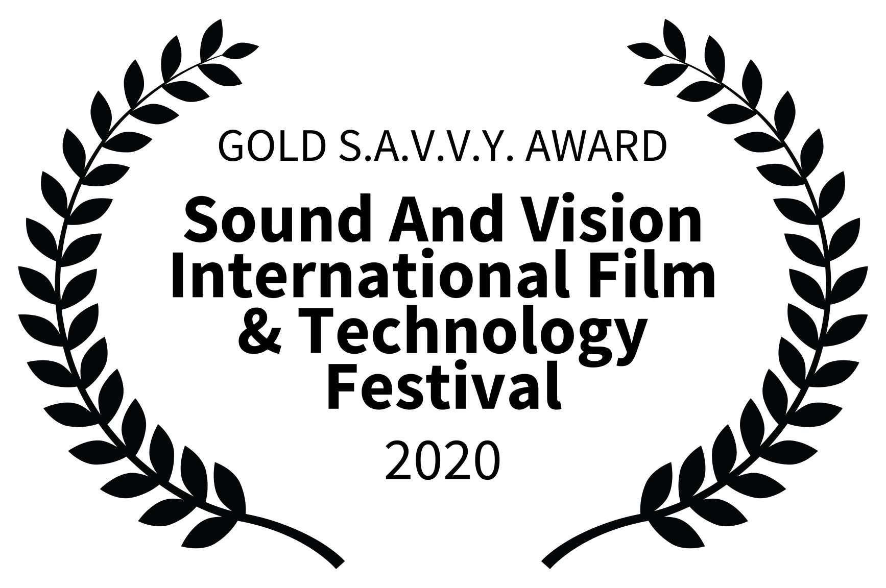 GOLD S.A.V.V.Y. AWARD - Sound And Vision International Film  Technology Festival - 2020 (1).png